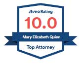Avvo Rating 10.0 | Mary Elizabeth Quinn | Top Attorney